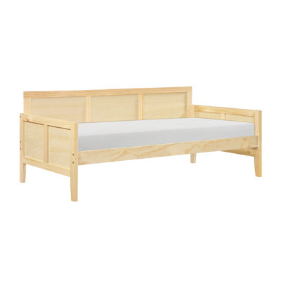 Modern Daybed With Natural Pine, Transitional Design, Wood, No Box Spring, 78" X 41.5" 31.5", For Guest Room Pine Finish Daybed, Style Living Area, Wo
