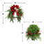 Farmhouse Holiday Wreath and UV Boxwood Drop-In