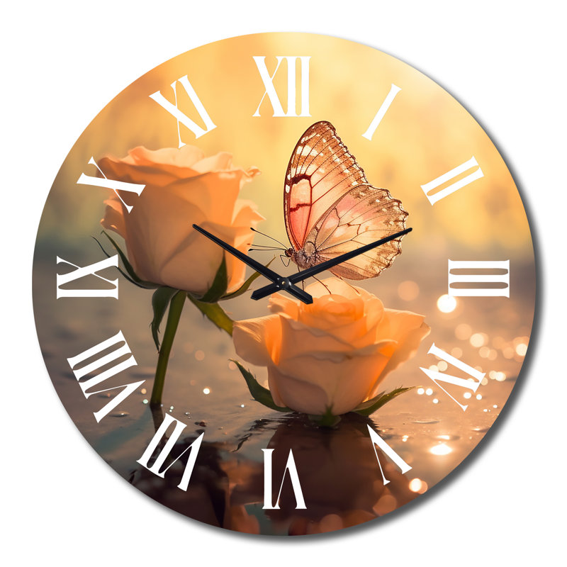 Horloge murale papillon, Grand