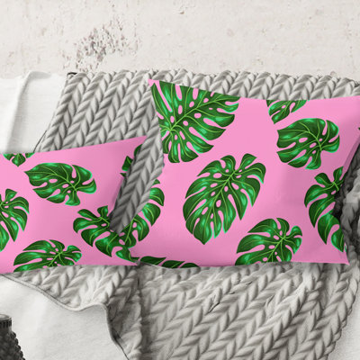 Coussin Tropical Tropical Leaves III - Mid-Century