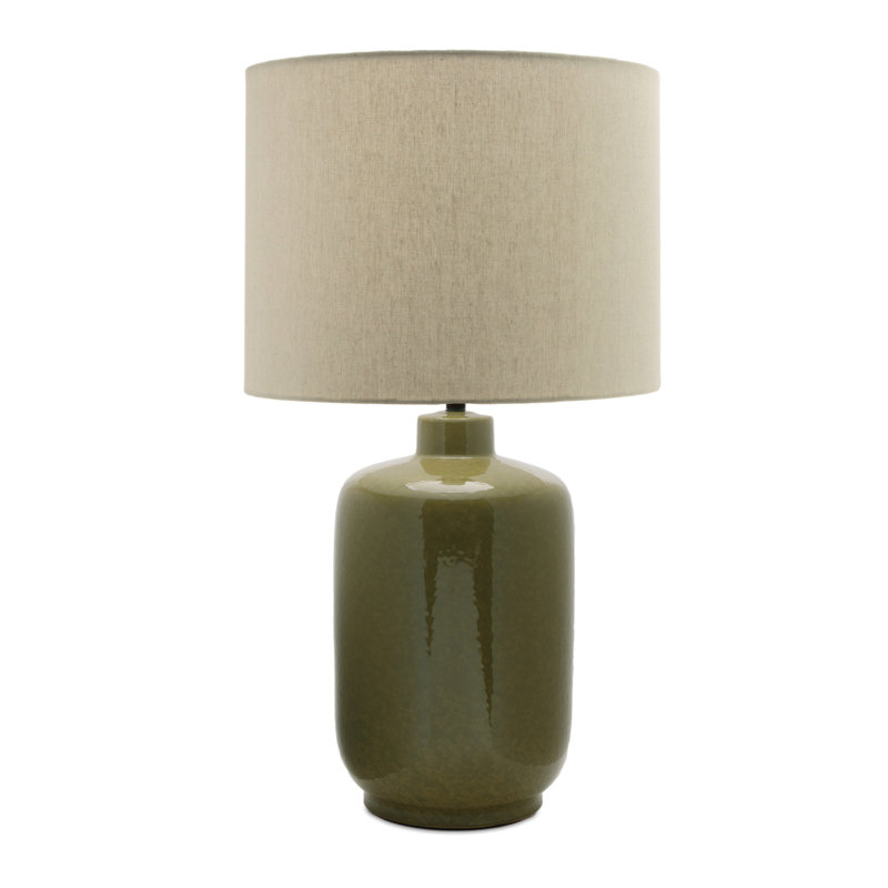 Lampe de table moderne en céramique émaillée H 27,5 "