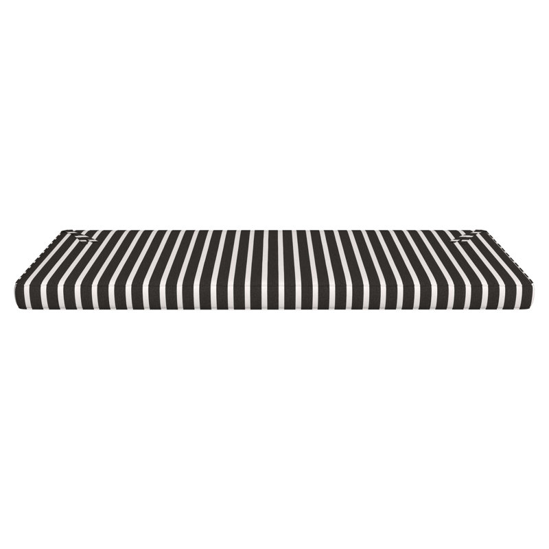 Sunbrella® Indoor/Outdoor Bench Seat Cushion, 3" Thick, 48" W x 18" D, Sunbrella® Expressive Mist