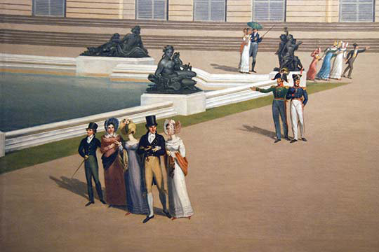 Palais et jardins de versailles-imprimé, H 28 po x l 42 po x P 1,5 po