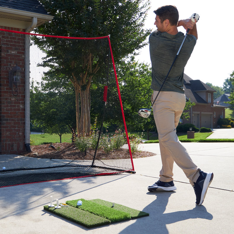 Wakeman 24x24 Golf Training Mat with 3-Level Turf