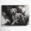 «Dogs Briard Gray», art mural sur toile-1956679304