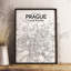 Prague City Map - No Frame Print-1226753356