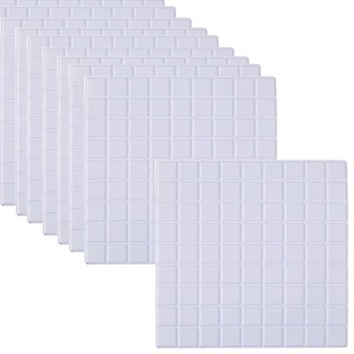 10-Pack 3D Self-Adhesive Wall Tile Stickers