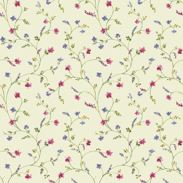 York Wallcoverings Country Keepsakes Floral Roll | Wayfair