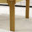 47" Sturdy Farmhouse Coffee Table with Woven Top, Extra Seating For Living Room，Corridor-117177856