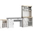 Ensemble de bureau 2 pièces avec bureau d'ordinateur et armoire 55 po