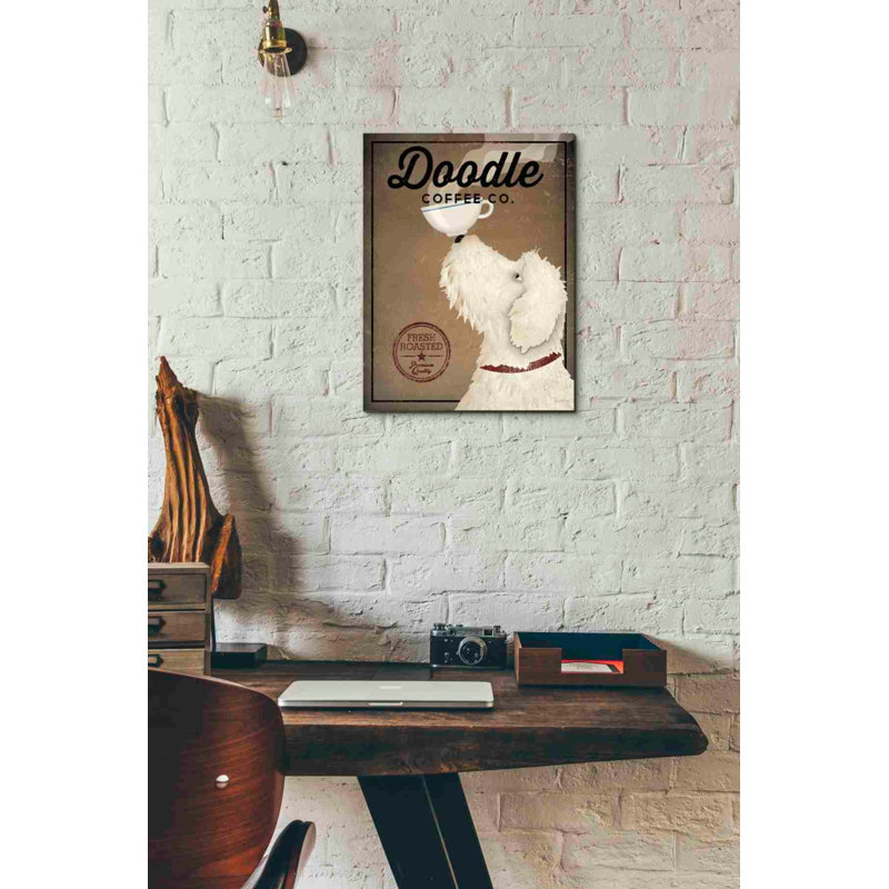 «Doodle Coffee» par Ryan Fowler, art mural sur toile, H 16 po x l 12 po x P 0,75 po