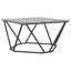 Coffee Table Engineered Wood and Steel Modern Low Living Room Square-134459668