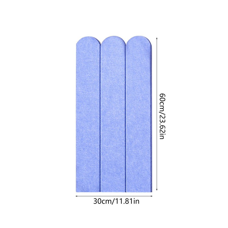 Feutre à griffer mural 11,81 po x 23,62 po, bleu ciel, Bleu ciel