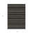 3' X 5' Black And Taupe Striped Washable Indoor Outdoor Area Rug