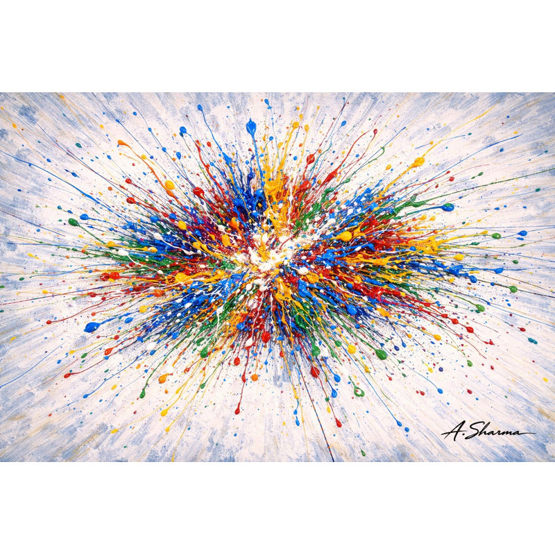 Art mural sur toile Prism Bloom, L 48 po x H 36 po x P 1,5 po