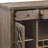 Raphaela Weathered Cherry Finish Server W/Cup Holder & Wine Rack