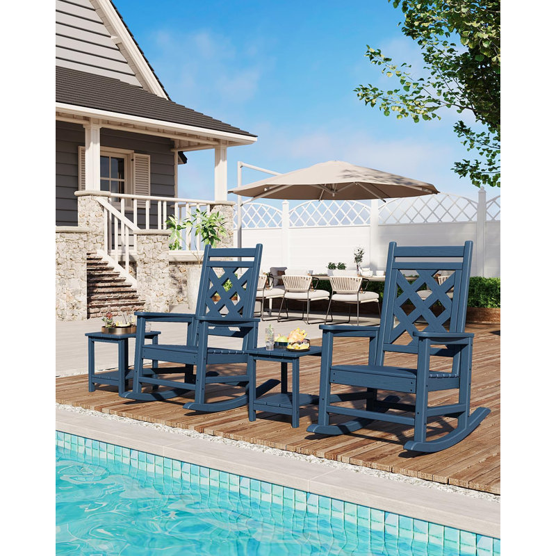 Outdoor Lounge Chair, Blue