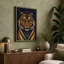 Tiger and Mandala Japandi - Wrapped Canvas-940700064-940700086