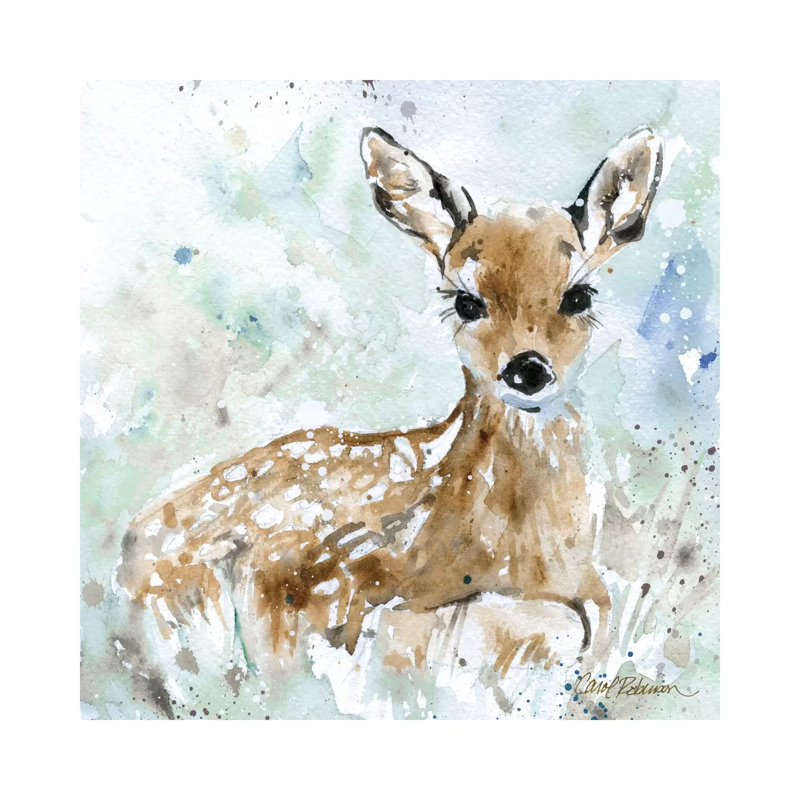 Fawn by Carol Robinson - Painting on Canvas, 45.72 cm H x 45.72 cm W x 1.91 cm D, No Frame