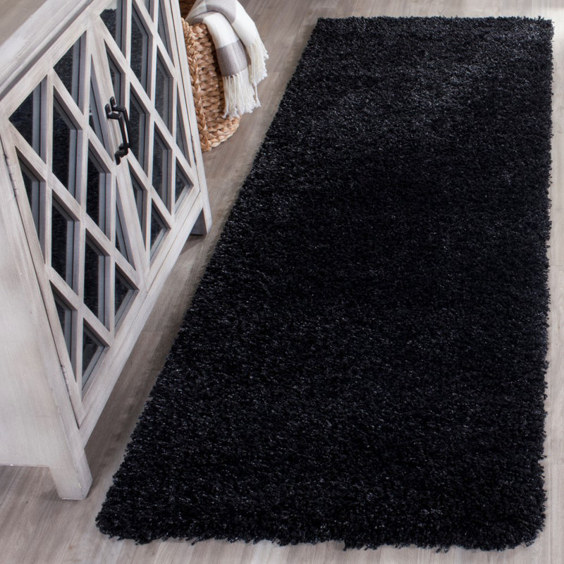 Schaeffer Solid Colour Hand Hooked Area Rug, Runner 69 x 152 cm
