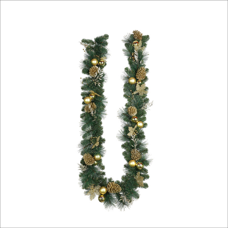 9Ft  Pine Cone Christmas Garland