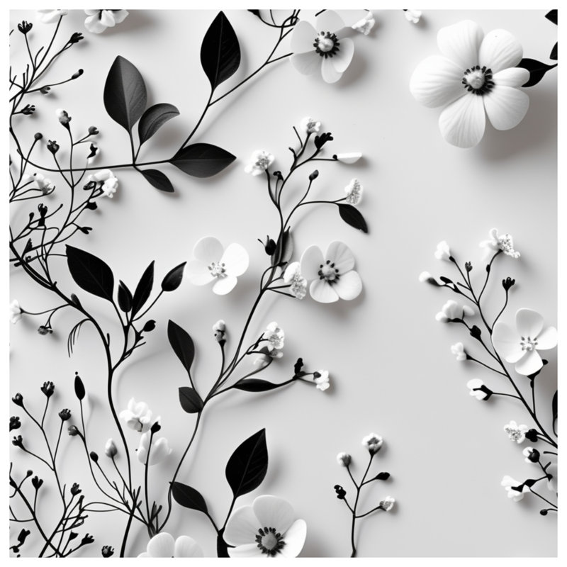 Jeté Floral, 50in W x 60in H