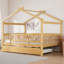 Lit en bois avec lit gigogne simple-157738087-157738080
