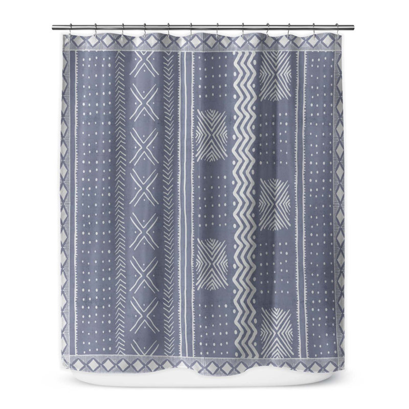Mckim Abstract Shower Curtain, 90" H x 70" W