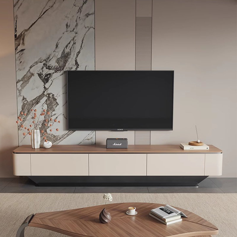 Meuble télé de luxe de style italien, H 15,7 po x L 86,6 po x l 15,7 po