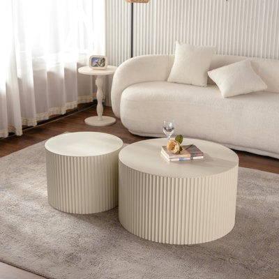 Table basse ronde en bois