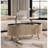 42.5" Oval Lift Top Coffee Table With Storage, Mid Century Modern Oak Center Table With Fluted Panel, Solid Wood Legs & Hidden Compartment For Living Room-955694141