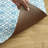 DRAPER JAMES Allover Geo Floral Bistro Bevel Edge Comfort Kitchen Mat, Blue, 20"x39"-123687348-123687351
