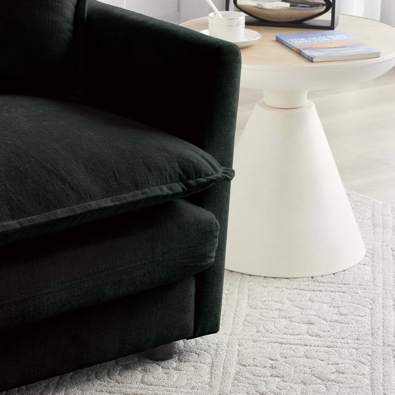Canapé Comfort U, Noir