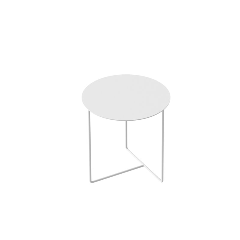Enno Frame End Table, White