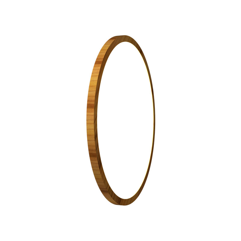 Plafonnier encastré 1 lumière DEL Naiá, H 2,54 po x l 13,46 po x P 13,46 po, Teck