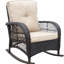 Chaise berçante d'extérieur Bistro - Coussins confortables et table d'appoint pour jardin de style rétro