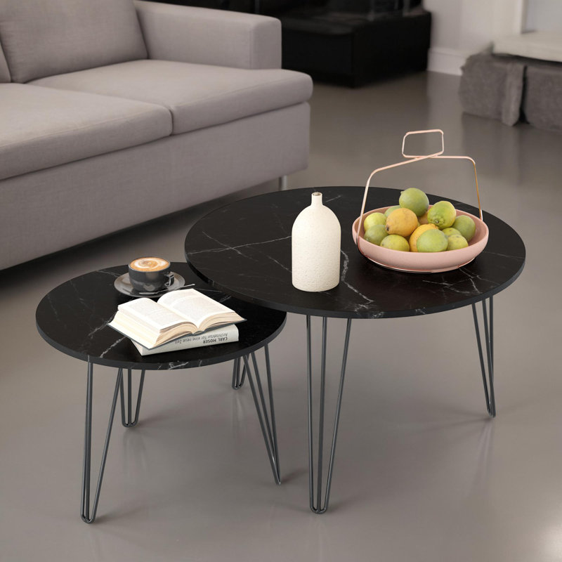 Nesting Coffee Table, Black