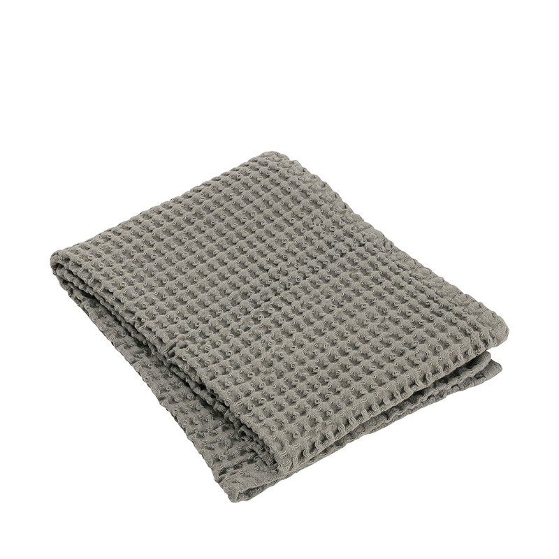 Waffle 100% Cotton Hand Towel, Satellite-Taupe