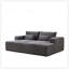 Chaise longue modulaire surdimensionnée de 87 pouces, aucun assemblage requis, causeuse en peluche avec canapé-lit inclinable, fauteuil-lit moderne moelleux pour la vie intérieure