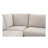 Gusella Slipcover Dining Banquette Beige 121In-127271397-127271400
