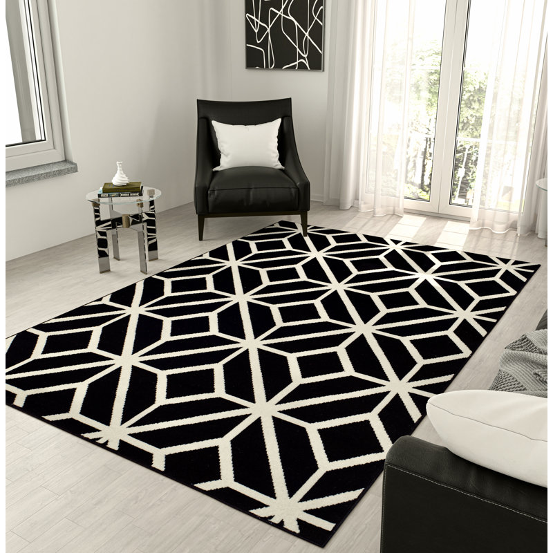 Tapis modernes Gem-94 pour le salon, Rectangle de 5 pi x 8 pi