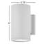 Applique murale d'extérieur à 1 ampoule H 8 po Silo-1505937981