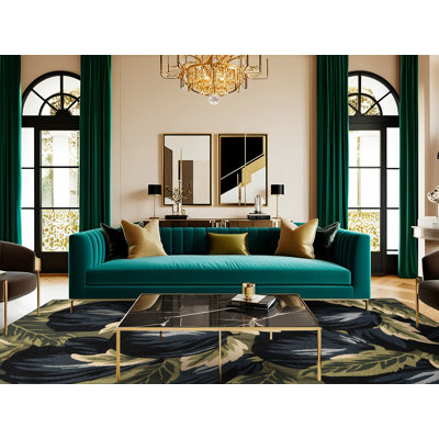  Tapis lavable noir Mission Fruit