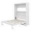 Lit escamotable moderne avec tablettes ouvertes et design épuré-1038152232