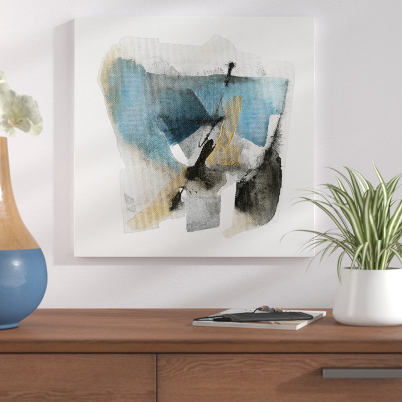 « artesian spring ii », reproduction de peinture à l’acrylique sur toile, H 18" x l 18" x P 1"