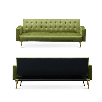 Irma Twin 75'' Upholstered Convertible Sofa