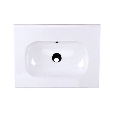 Wall-mounted washbasin - PICCOLO # MI013 - Lacava - porcelain / with towel  rack / round