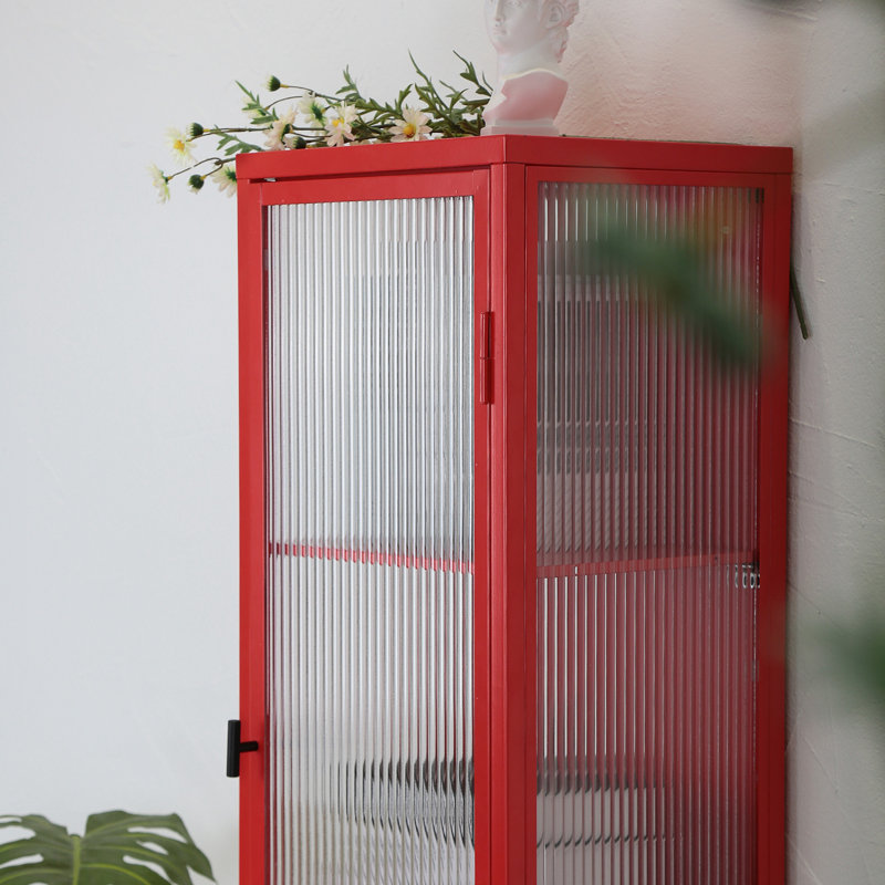 Présentoir en métal, Rouge