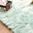Diller Teal Faux Fur Machine Washable Shag Fluffy Area Rug-90344802