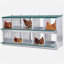 Boîte de nidification en métal à 10 baies pour poules / canards, collection et assemblage facile des œufs, acier galvanisé ventilé
